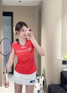 25款羽毛球服志田千阳同款训练服男女款速干透气小飞袖大赛服定制