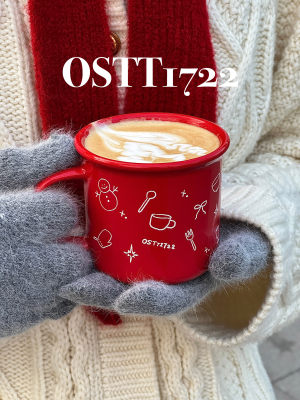 OSTT1722 〈新年红马克杯〉原创好好吃饭系列耐热冷新年礼物陶瓷