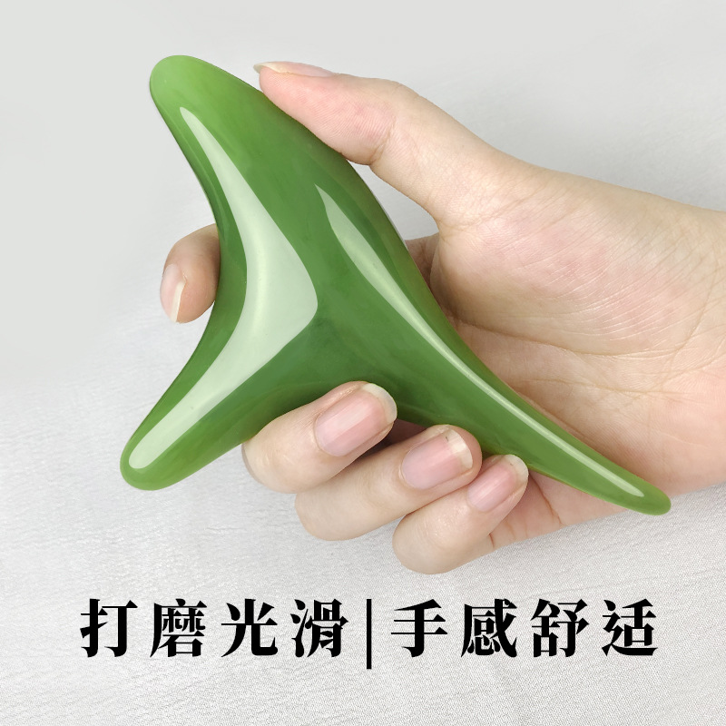 正品树脂三角雀按摩器足疗点穴棒实木质经络棒全身通用颈椎按摩棒