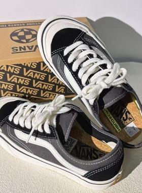 Vans Style 136 Decon Vr3 休闲 低帮 板鞋黑灰VN0A4BX9T5O