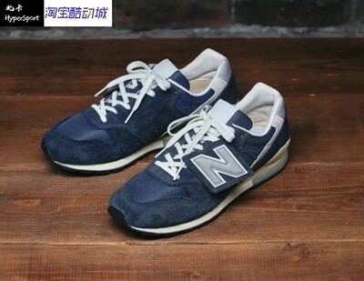 New Balance NB 996 HM2 低帮 跑步鞋 男女同款 黑蓝色CM996HM2