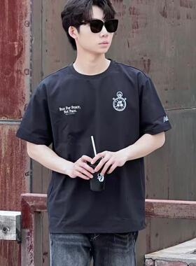 NewBalancexHperSports设计师系列联名印花T恤黑色NEE25041-BK