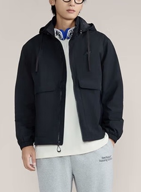 New Balance 百搭纯色舒适夹克外套 男女同款 黑色AMJ43314-BK