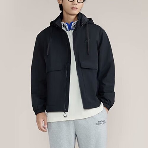 New Balance 百搭纯色舒适夹克外套 男女同款 黑色AMJ43314-BK