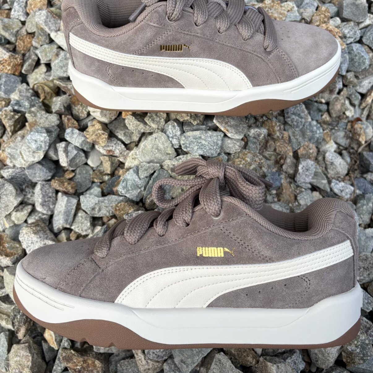 PUMA彪马 Park Lifestyle Easy Suede 舒适板鞋棕色407867-04