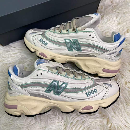 New Balance NB 1000 舒适运动 低帮跑步鞋 男款 白蓝 / M1000WA
