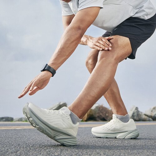 Saucony Guard减震耐磨透气 低帮 休闲跑步鞋 男款 白色S28240-3