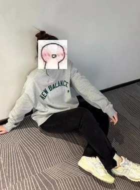 New Balance 龙年新品限定 时尚卫衣 男女同款 灰色AMT41310-GHM