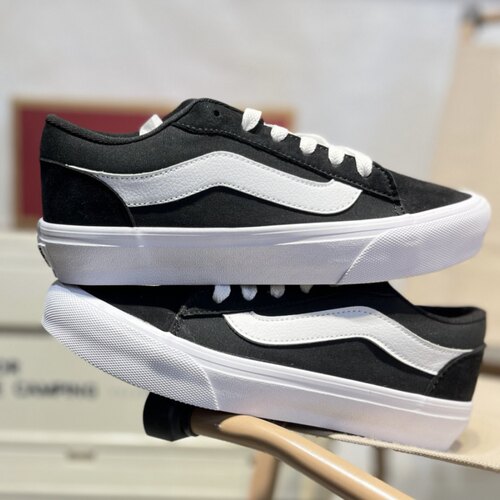 Vans Vero LS 舒适百搭 防滑透气低帮板鞋 女款 黑色VN000VA3BA2
