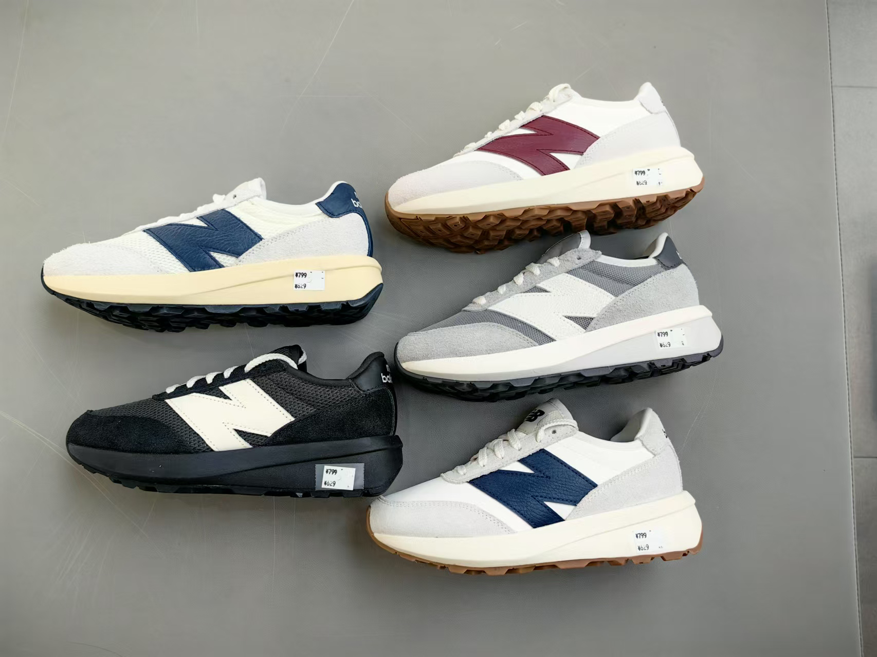 New Balance 370 休闲舒适防滑耐磨 低帮跑步鞋 男女同款U370EC