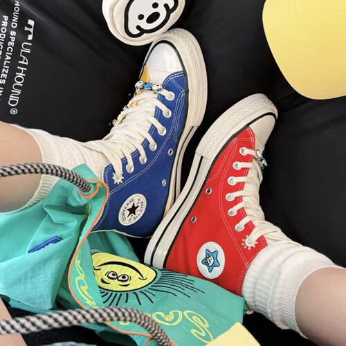 Converse ×MATSUI Chuck 70  帆布鞋 男女同款 红黄蓝 A21361C