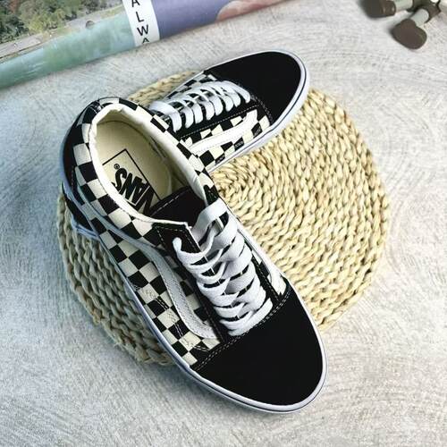 Vans Dx 帆布 黑白棋盘格 减震耐磨轻便透气 低帮 板鞋 男女同款