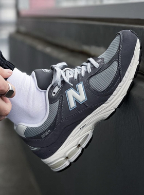 New Balance2002R织物减震 低帮 休闲跑步鞋 男女同款灰M2002RFB