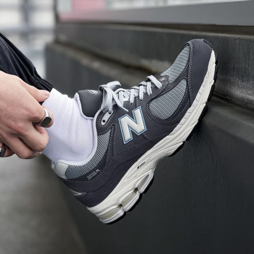 New Balance2002R织物减震 低帮 休闲跑步鞋 男女同款灰M2002RFB