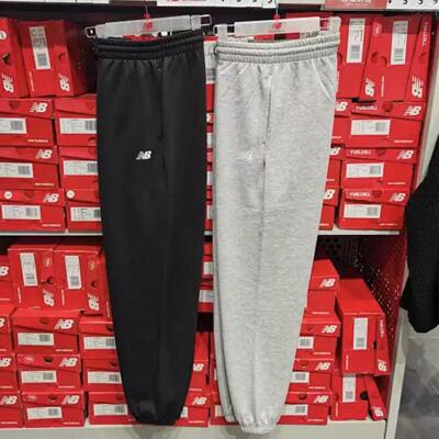 New Balance 品牌Logo休闲束脚系带针织运动裤男款AMP41519