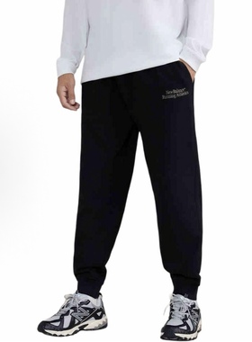New Balance Running Athletics束脚松紧腰带运动裤MLE31171-BK
