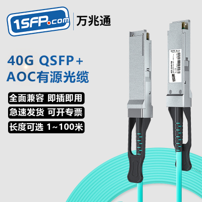 40GQSFP+有源AOC光缆直连线缆