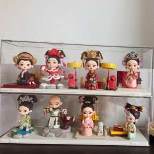 甄嬛传盲盒展示架亚克力手办立牌摆件柜子透明防尘小野玩偶收纳盒