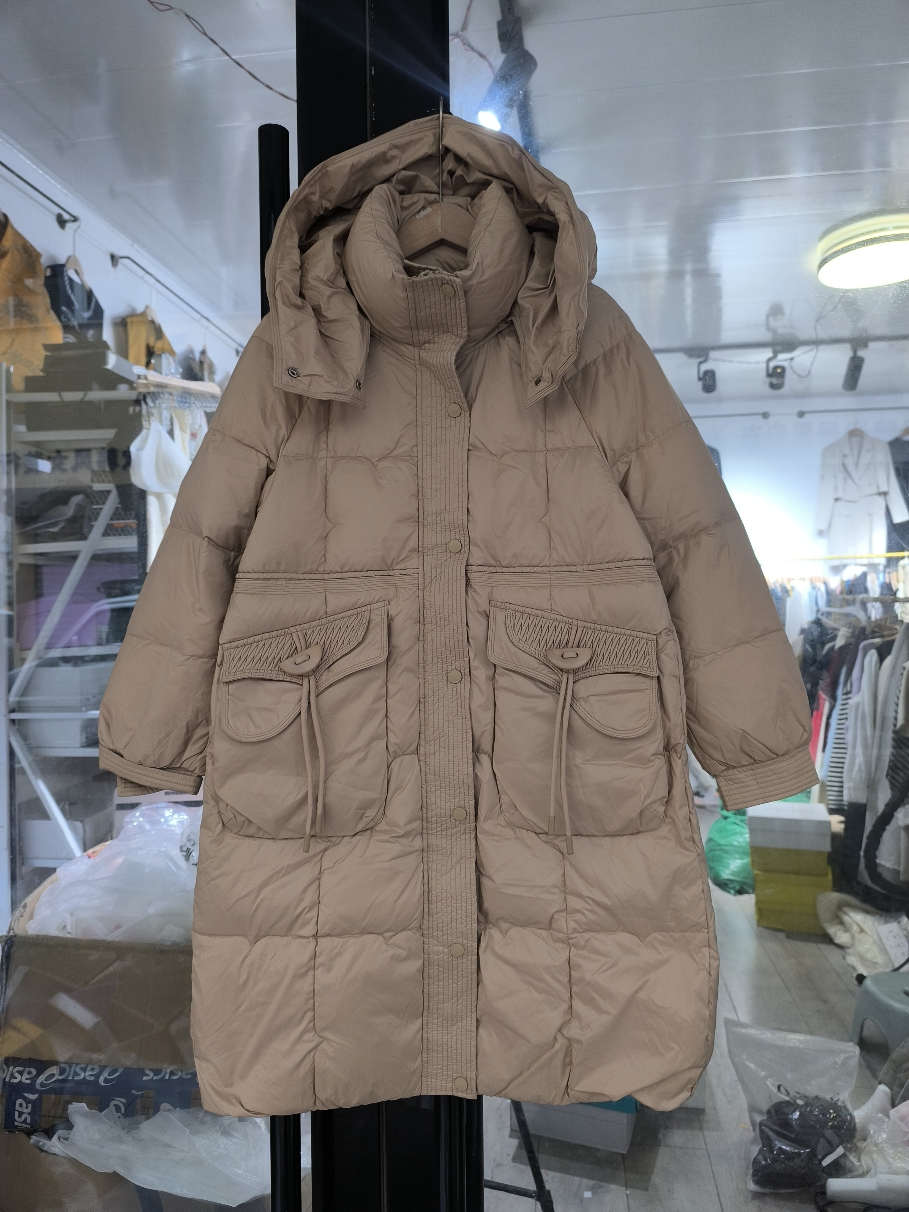 2025新款冬装时尚百搭宽松大码韩版被子长款羽绒服厚款外套清仓