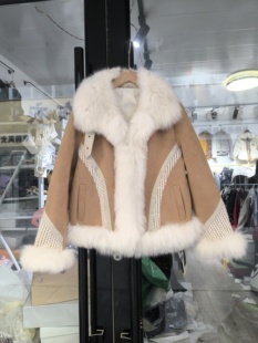 2025冬装新款韩版时尚百搭显瘦短款狐狸毛拼鹅羽绒服女装保暖外套