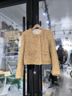 2025秋装新款名媛风时尚百搭短款圆领气质小香风外套精致女装上衣