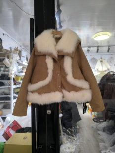 2025冬装新款韩版时尚百搭显瘦狐狸毛领短款皮草鹅绒服白鹅绒女装