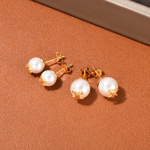 凯旋门珍珠耳钉女高级感小巧高级感法式小众耳环2022年新款洋气