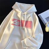 潮流ins休闲发泡印花加绒中性情侣百搭连帽卫衣D328-WY182-P65，商品下架区，电商D328