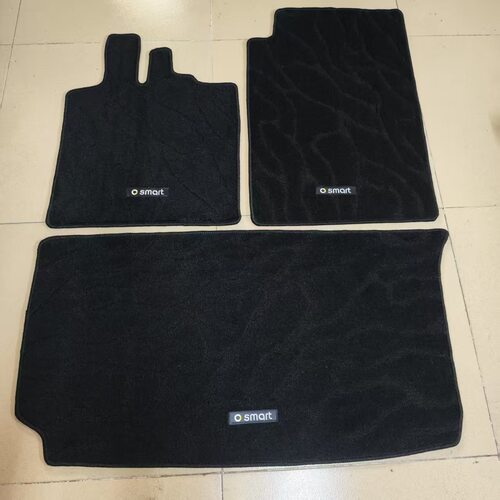 奔驰SMART地毯09款12款18款W451W453脚垫smart斯玛特绒地毡