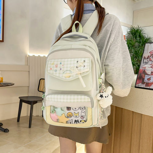 高颜值可爱日系书包女生小学生三到六年级大容量初中高中生双肩包