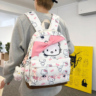 新款Hello Kitty卡通双肩包高颜值女学生甜美可爱大容量背包