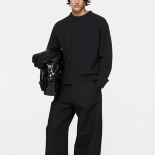 男 针织衫 秋冬AC字母羊毛混纺落肩毛衣 1996北欧风高克重外穿长袖