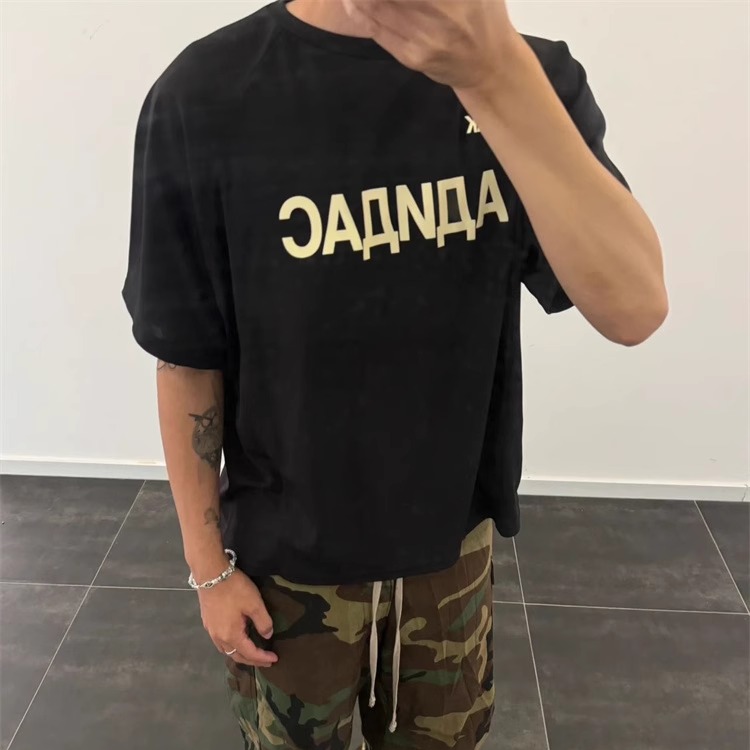 YZY GOSHA Fxxk 速干轻薄网眼运动短袖圆领宽松休闲T恤男女