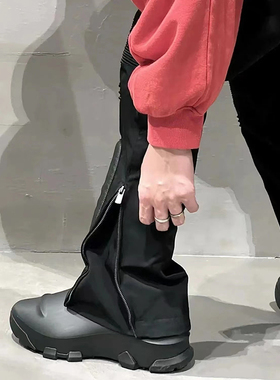 GVC黑色面包鞋MMW橡胶未来感圆头一脚蹬异性厚底机能休闲鞋时装鞋