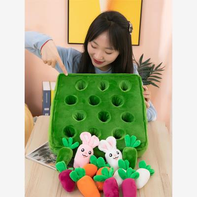 幼儿教育早期教育发展智力胡萝卜拉扯玩具宝宝会嚼长毛绒玩具儿童