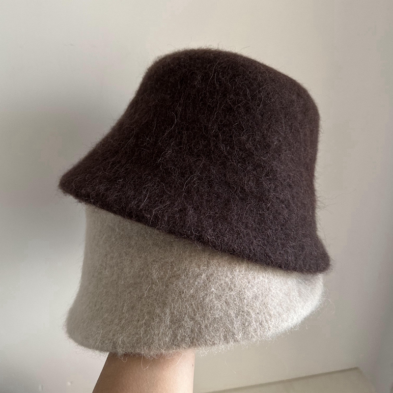 盆帽水桶帽棕色高级感显脸小冬