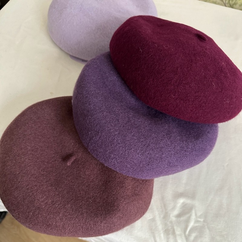 法式蓓蕾帽洋气显脸小帽子时髦优雅紫色女士秋冬羊毛呢贝雷帽复古,服饰配件/皮带/帽子/围巾,帽子,淘宝优惠券,粉丝福利购,淘宝优惠卷