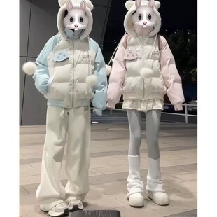 初中生棉衣可爱少女加厚韩系外套冬装新款大童高中生棉服棉袄冬