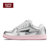 超拽 女复古休闲鞋 SUPERDRAG少女闪电面包鞋 小众穿搭舒适低帮板鞋