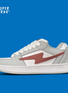 超拽SUPERDRAG 小众原创面包鞋闪电设计休闲鞋街拍复古低帮板鞋女