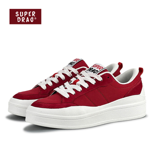 小众设计复古潮流时尚 DRAG 板鞋 男女情侣鞋 超拽 ins厚底鞋 SUPER