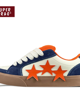 超拽SUPERDRAG面包鞋原创星星设计板鞋男女ins潮学生百搭休闲鞋子