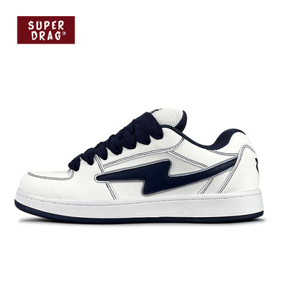 原创白深蓝低帮板鞋男女