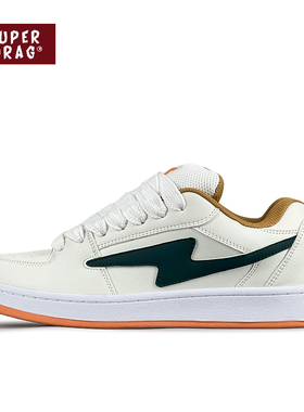 超拽SUPERDRAG 面包鞋闪电经典板鞋男女ins潮复古情侣休闲鞋子