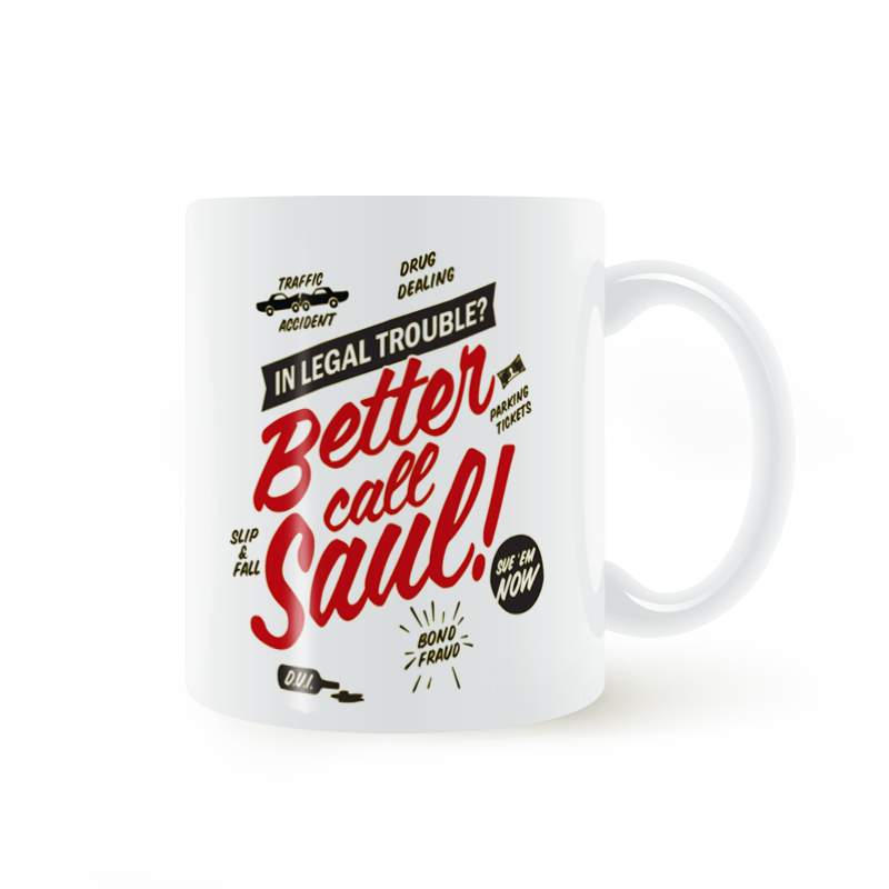 Better Call Saul风骚律师绝命马克杯陶瓷白色杯子美剧水杯mug