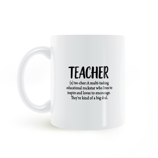 Teacher MUG老师解释马克杯礼物教师节白色陶瓷水杯马克杯子美式