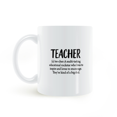 teacher老师白色美式风陶瓷水杯