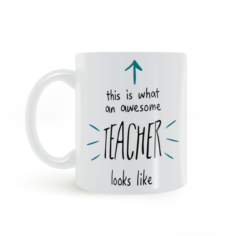 Awesome Teacher mug 令人惊叹的老师 马克杯学生开学毕业季礼物