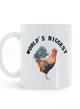 WORLD'S BIGGEST COCK世界上大大的公鸡欧美式搞笑内涵马克杯礼物
