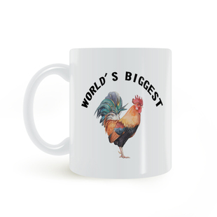 公鸡欧美式 WORLD COCK世界上大大 BIGGEST 搞笑内涵马克杯礼物